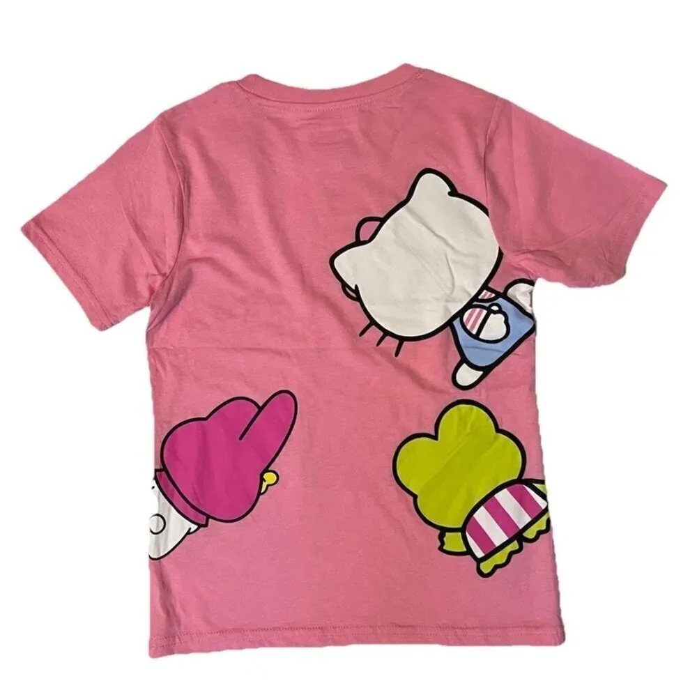 NEW 2pc Sanrio Hello Kitty & Friends Sweatshirt & T-shirt - Girls Small 8/10
